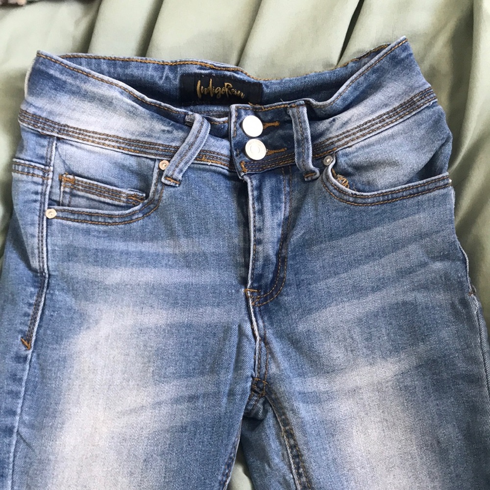 Light wash indigo rein jeans